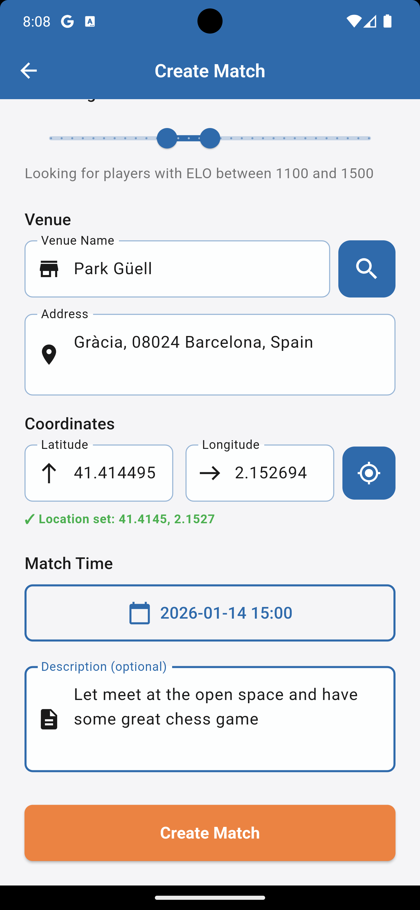 Match Reminders and Notifications
